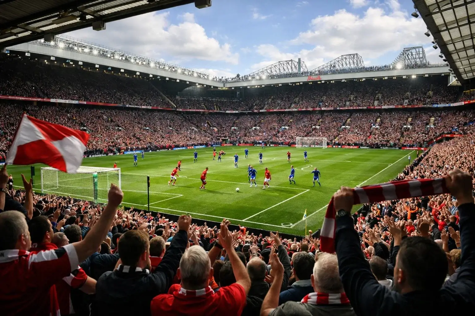 Stade de Premier League anglaise plein à craquer